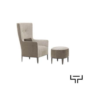 Poltrona con Pouf Poliform modello Gentleman - immagine 2